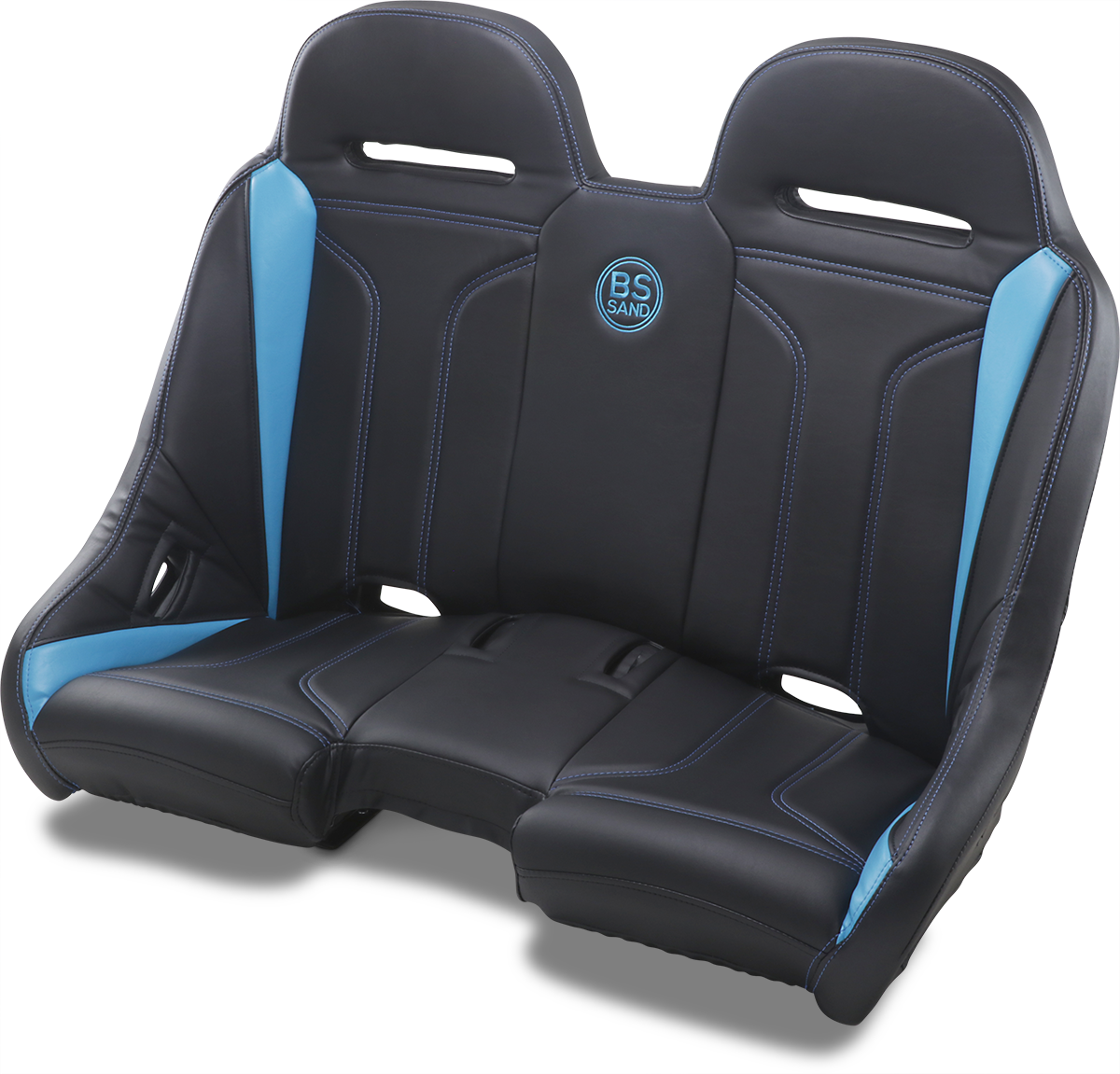 Asiento tipo banco BS SAND Extreme - Doble T - Negro/Azul titanio EXBETBDTR 