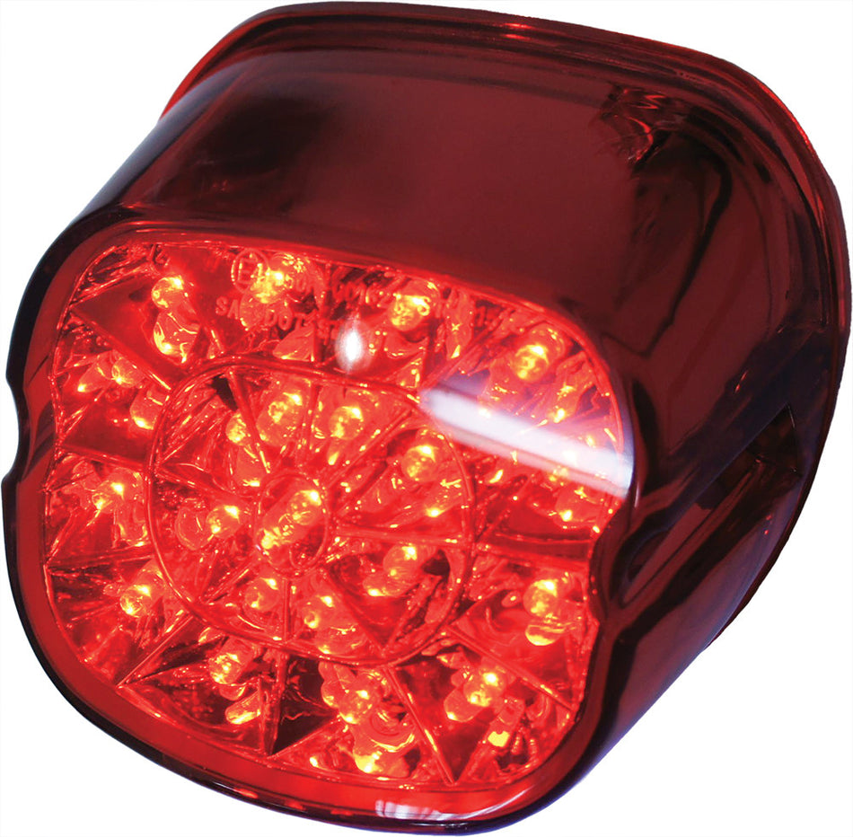 HARDDRIVE Laydown Led Taillight Red Lens L24-0433DRLED