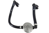 J&L 2018-2023 Ford Mustang GT Passenger Side Oil Separator 3.0 - Clear Anodized 3024P-C
