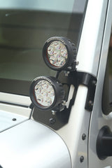 Rugged Ridge 07-18 Jeep Wrangler JK Semi-Gloss Black A Pillar Light Mount 11232.3