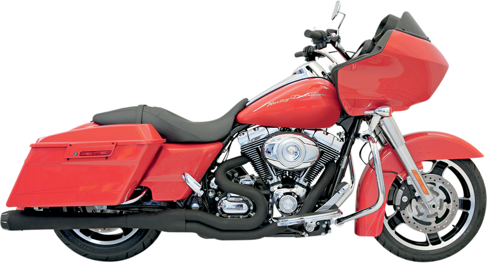 BASSANI XHAUST B4 2:1 Exhaust - Black - Megaphone FLH-747B