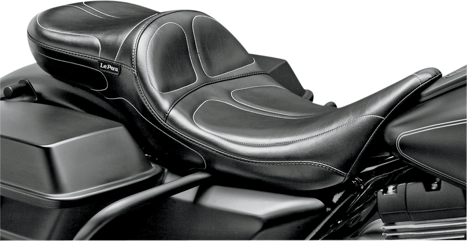 LE PERA Maverick Daddy Long Legs Seat - Black - Stitched - FL LK-957DL