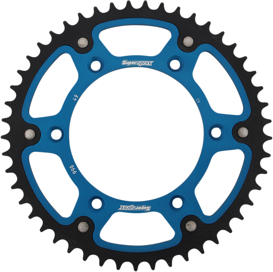 SUPERSPROX Stealth Rear Sprocket - 49 Tooth - Blue - Husaberg/Husqvarna/KTM RST-990-49-BLU