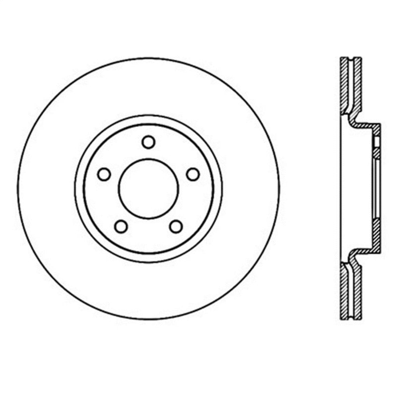 StopTech Power Slot 07-09 Mazdaspeed3 Slotted Right Front Rotor 126.45078SR