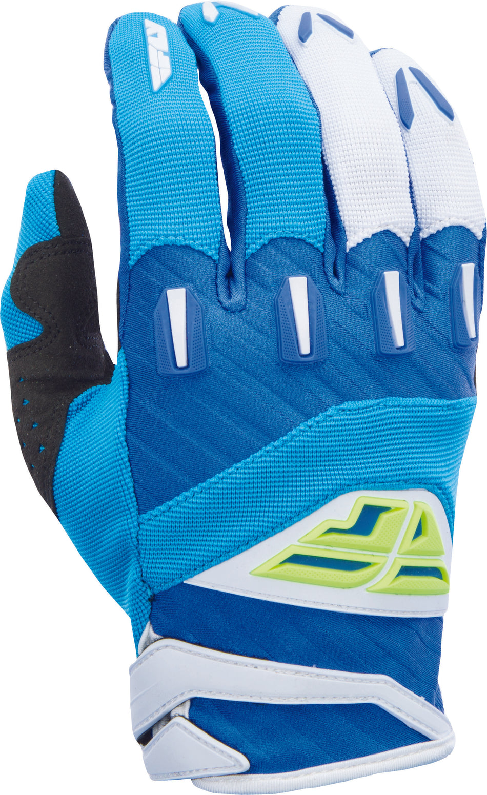 FLY RACING Youth F-16 Glove Blue/Hi-Vis Sz 1 Y3xs 370-91101