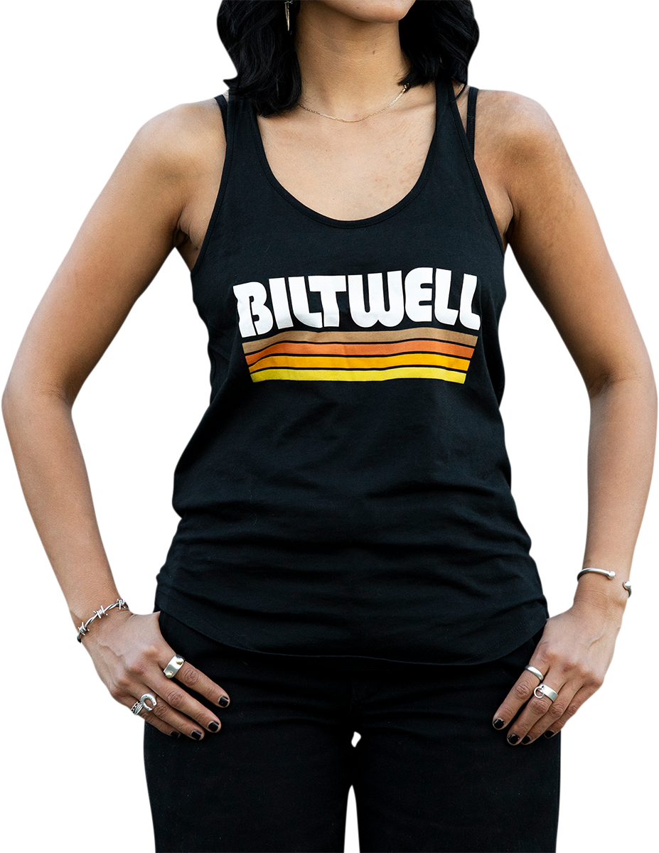 BILTWELL Women's Surf Tank Top - Black - Large 8142-045-004