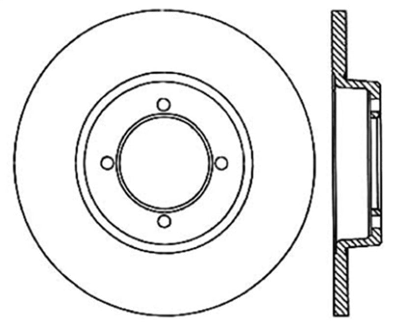 StopTech Slotted & Drilled Sport Brake Rotor 127.42004L