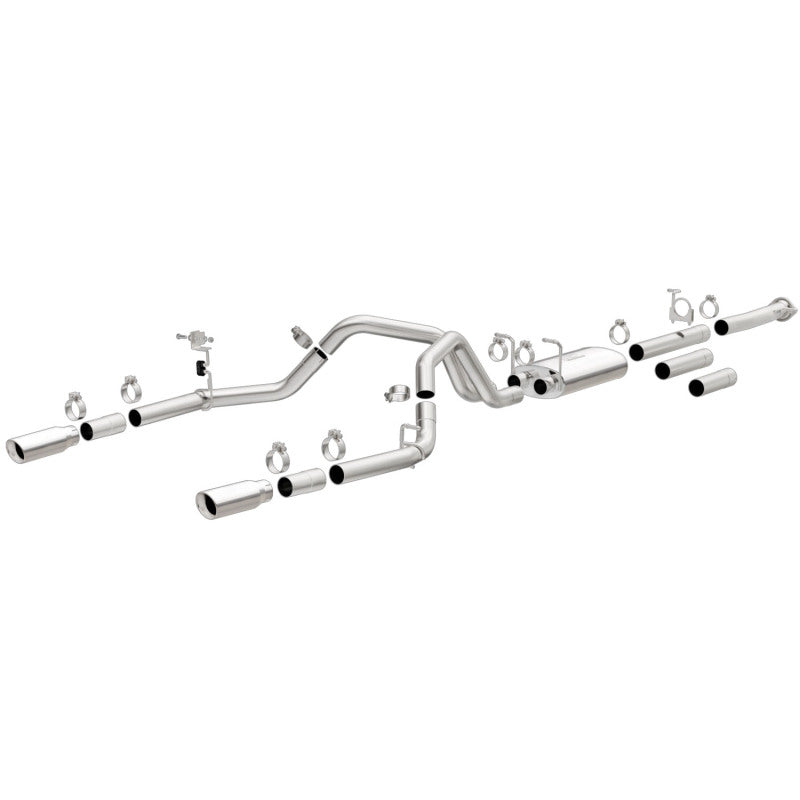 MagnaFlow Stainless Cat-Back Exhaust 2015 Chevy Silverado 2500HD 6.0L Dual Split Rear Exit 4in 19027