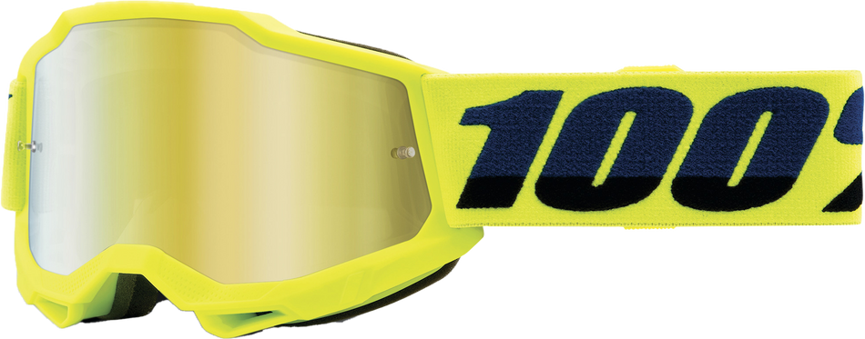 100% Accuri 2 Junior Goggle Fluo Yellow Mirror Gold Lens 50025-00001