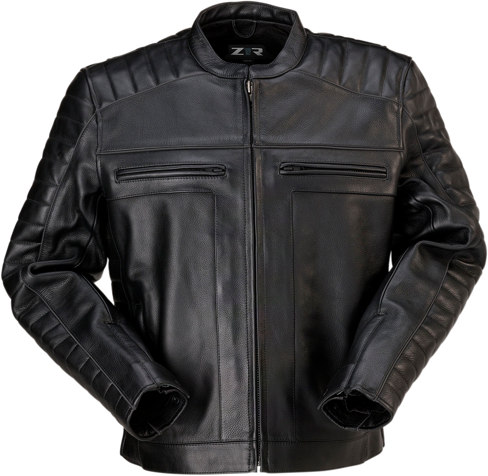 Z1R Artillery Leather Jacket - Black - Medium 2810-3774