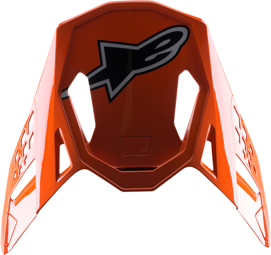 ALPINESTARS Supertech M8 Visor - Factory - Blue/Fluo Orange/Fluo Yellow 8982222-7445