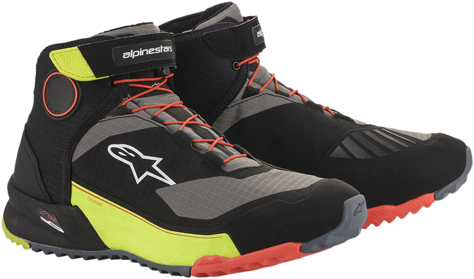 ALPINESTARS CR-X Drystar® Shoes - Black/Red/Yellow Fluorescent - US 9.5 261182015390