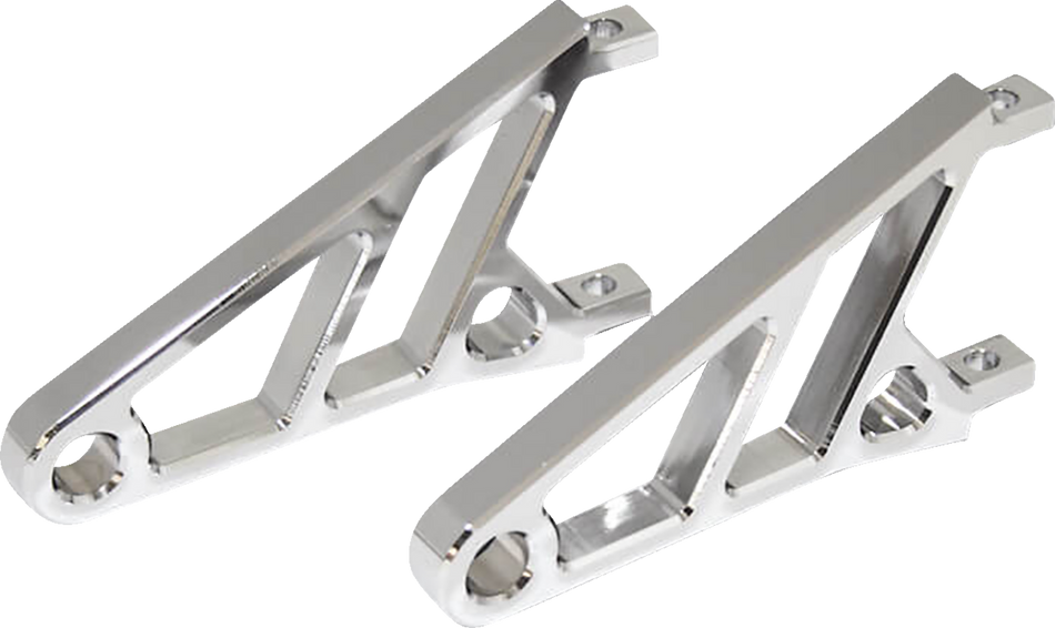 HIGHSIDER Headlight Bracket - Short - Chrome 220-821