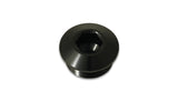 Vibrant Aluminum 34AN ORB Low Profile Port Plug - Anodized Black 10990