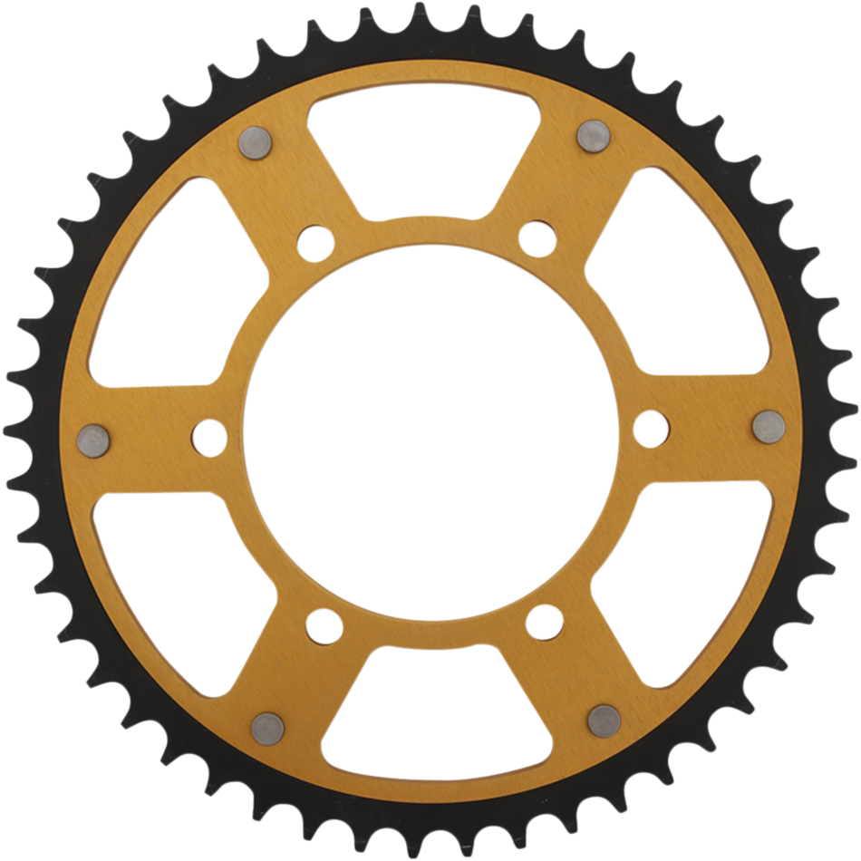 SUPERSPROX Stealth Rear Sprocket - 49 Tooth - Gold - Kawasaki/Yamaha/Suzuki RST-486-49-GLD