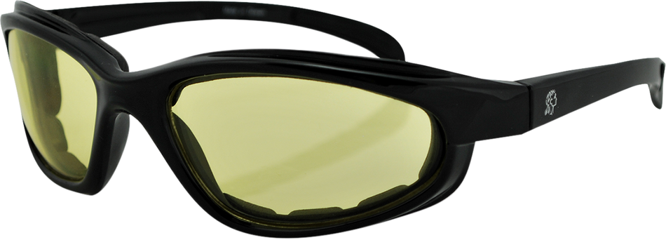 ZAN HEADGEAR Arizona Sonnenbrille - Glänzend Schwarz - Gelb EZAZ001Y 