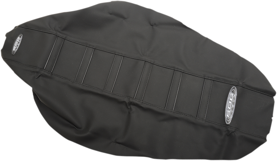 SDG 6-Ribbed Seat Cover - Black Ribs/Black Top/Black Sides 95925