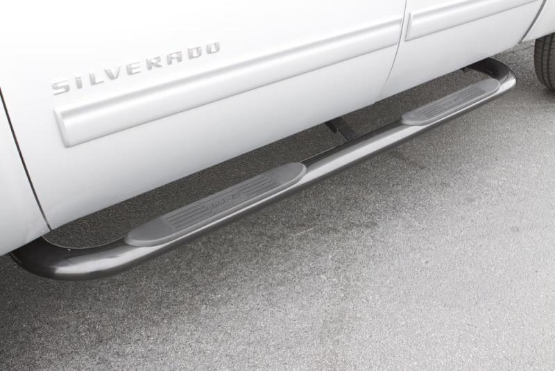 Lund 97-98 Ford F-150 SuperCab (3Dr) 4in. Oval Curved SS Nerf Bars - Polished 23266412