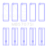 King Hyundai G4KE / G4KC (Size +5) Main Bearings (Set of 5)