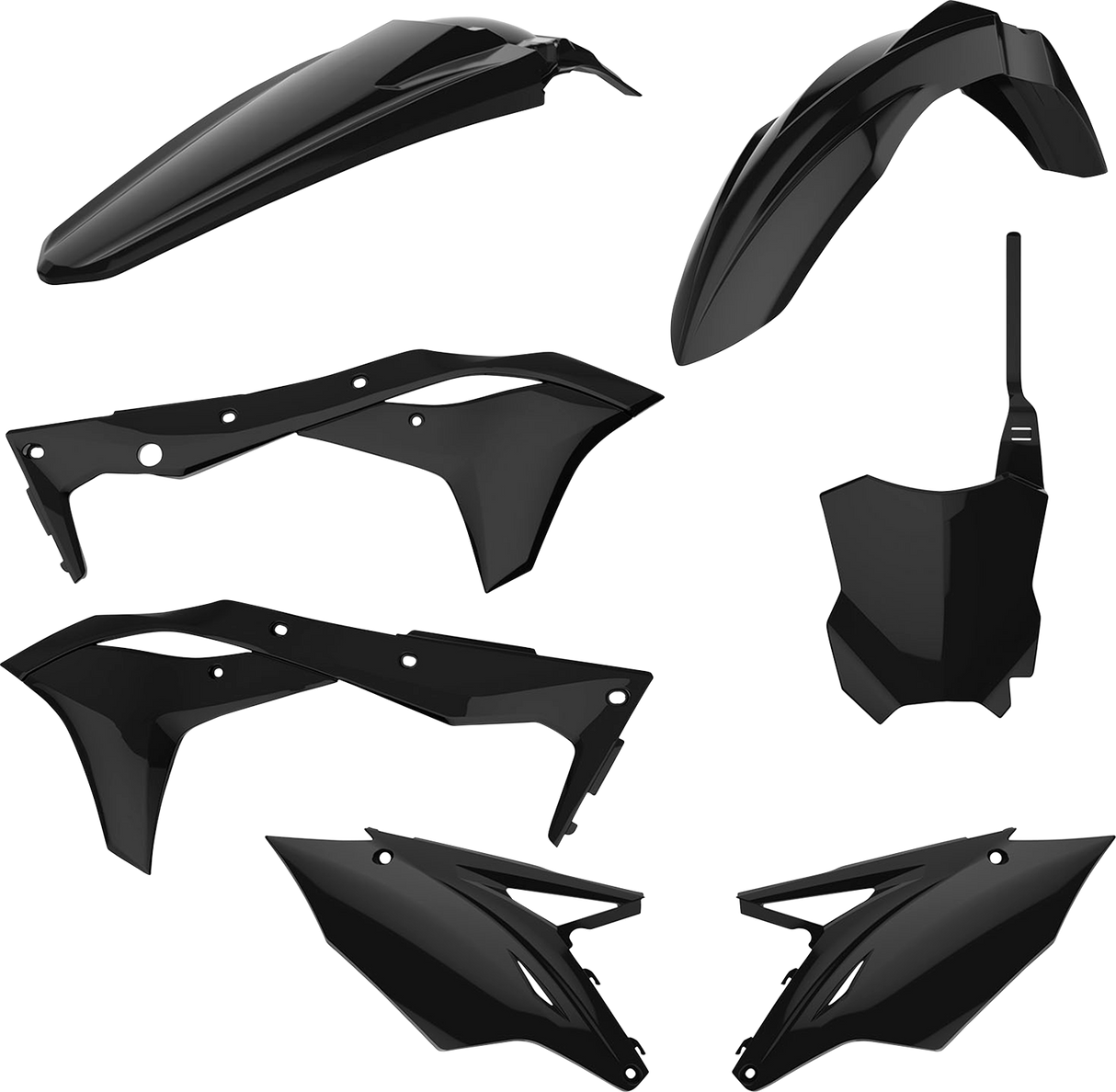 POLISPORT Bodykit - Komplett - Schwarz - KX 250F 90715 