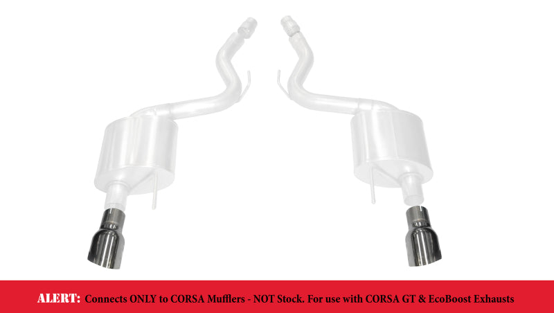 Corsa 15-17 Ford Mustang GT 3.0in Inlet / 4.5in Outlet Polished Tip Kit (For Corsa Exhaust Only) 14346