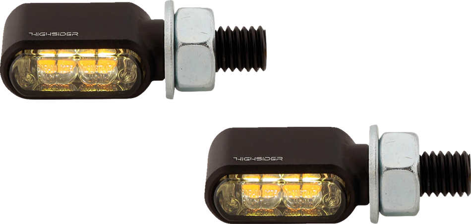 HIGHSIDER Little Bronx Turn Signal - Black 204-2870