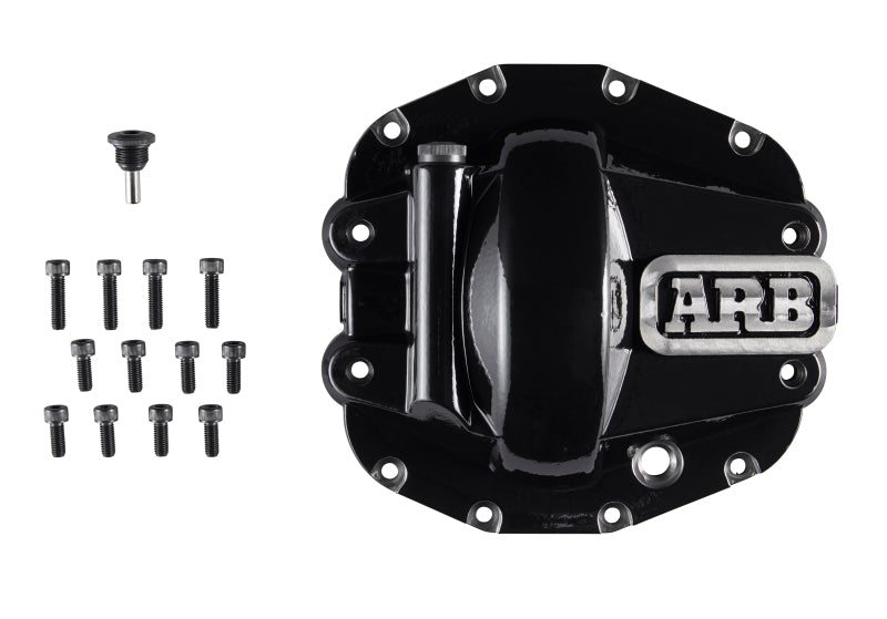 ARB Diff Cover Blk Jeep JL Rubicon Front 0750011B