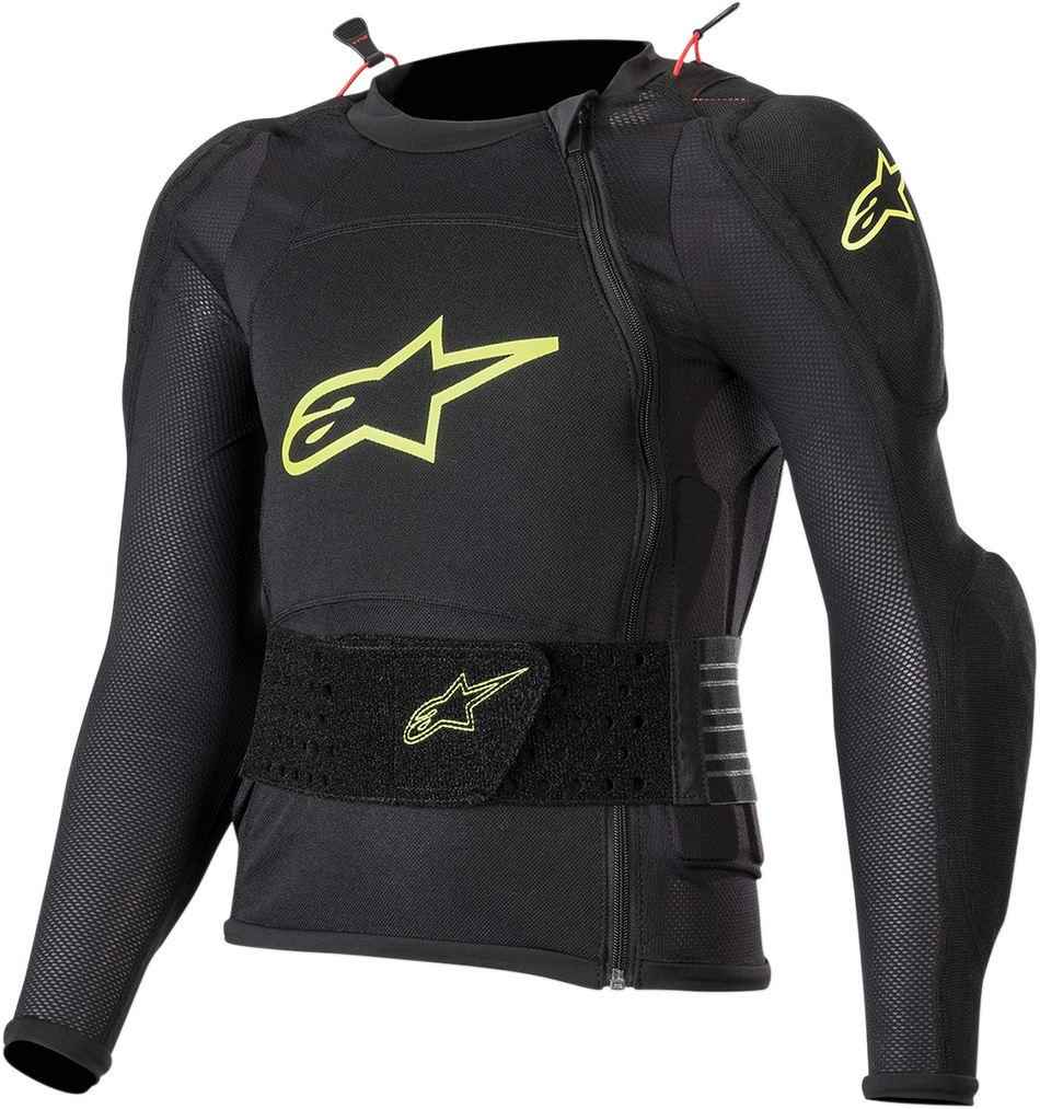 ALPINESTARS Youth Bionic Plus Schutzjacke – Schwarz/Fluo-Gelb – Größe L/XL 6545620-155-LXL