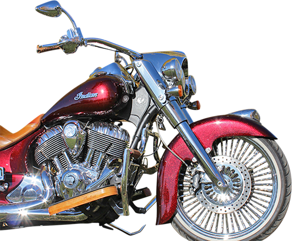 KLOCK WERKS Front Fender - Steel - Indian/Chief - 16"-19" KWF-04-0400