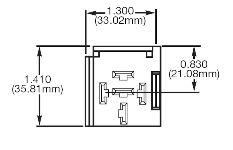 Hella Relay Socket Mini 5 Term Bkt 1 LAH84989011