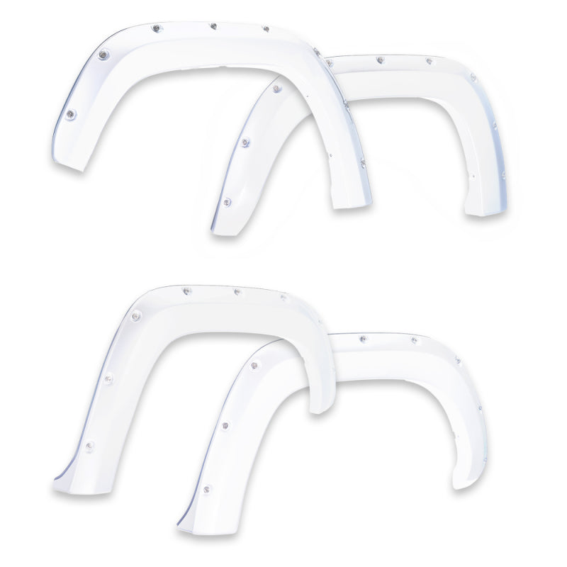 EGR 14+ Chev Silverado 6-8ft Bed Bolt-On Look Color Match Fender Flares - Set - Summit White 791574-GAZ