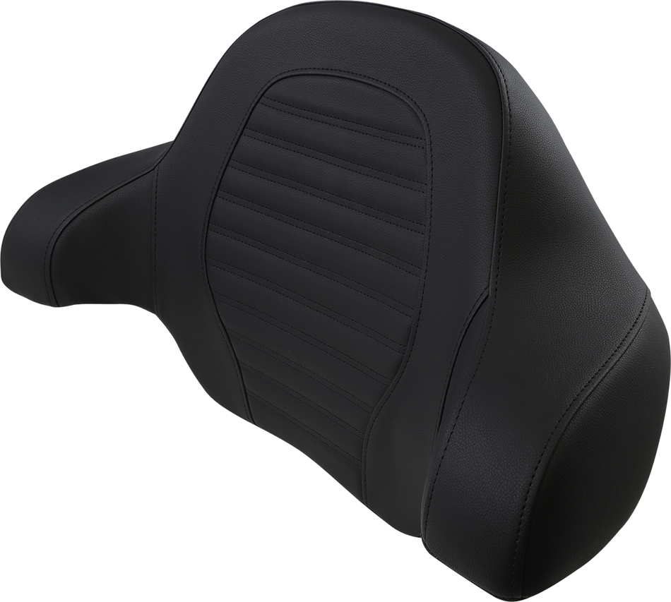 SADDLEMEN Tour-Pak Backrest Pad - Slim - Roll & Pleat - Black - FL '14-'23 814-07-TPACK-RP