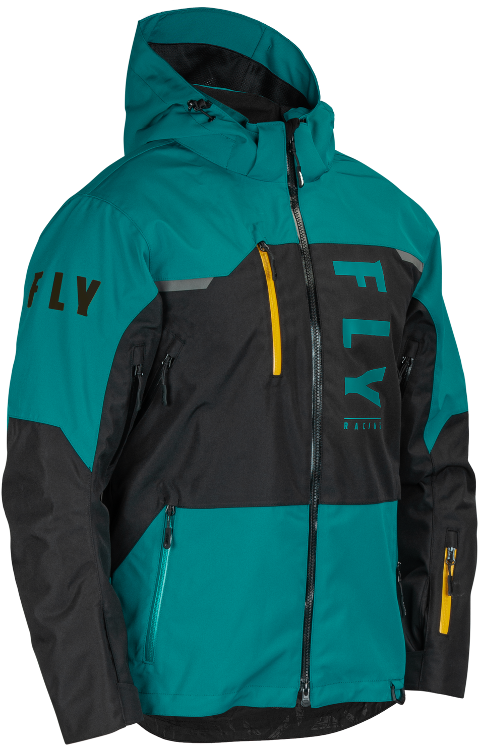 FLY RACING Carbon Jacket Black/Teal/Orange 2x 470-52032X