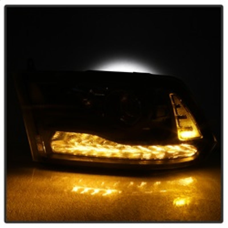 xTune Dodge Ram 13-17 ( w/ Factory Projector LED) Projector Headlight - Black HD-JH-DR13-P-BK 9040238
