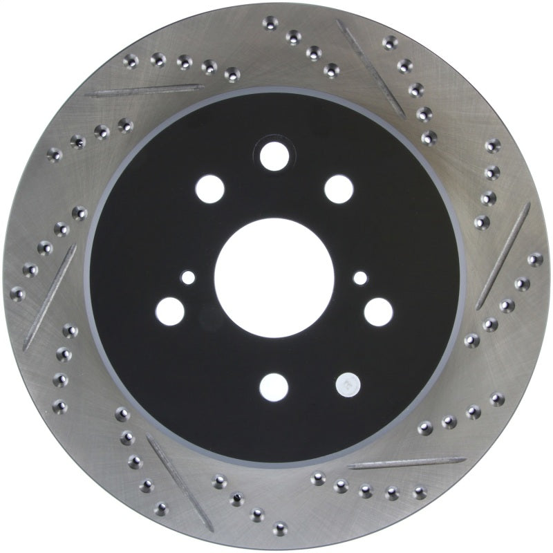 StopTech Slotted & Drilled Sport Brake Rotor Left Rear 13-14 Lexus GS300/350/400/430 127.44189L