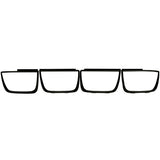 ANZO Taillight Bezels 2010-2013 Chevrolet Camaro Taillight Bezels - 4pc Flat Black 351001