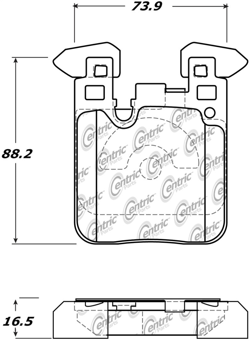 StopTech Street Performance Brake Pads BMW F22 M235i/F30 335i/F32 435i - Rear 309.1656