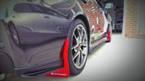 Rally Armor 15-21 Subaru WRX/STI (Sedan ONLY) Black UR Mud Flap w/ Blue Logo MF32-UR-BLK/BL