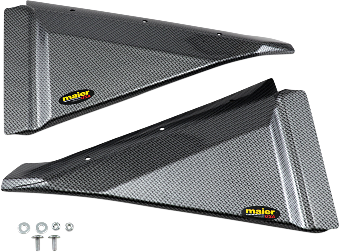Embellecedor del guardabarros trasero MAIER - Aspecto de fibra de carbono negro 19041-30