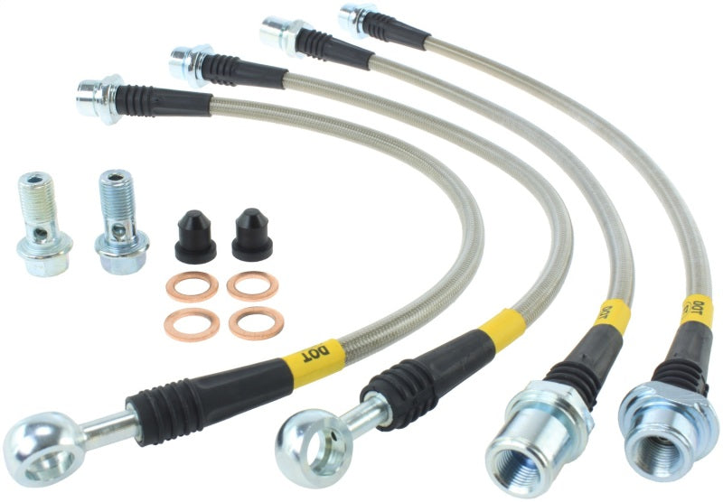 StopTech Toyota 08-10 Land Cruiser/07-11 Tundra Rear Stainless Steel Brake Line Kit 950.44519