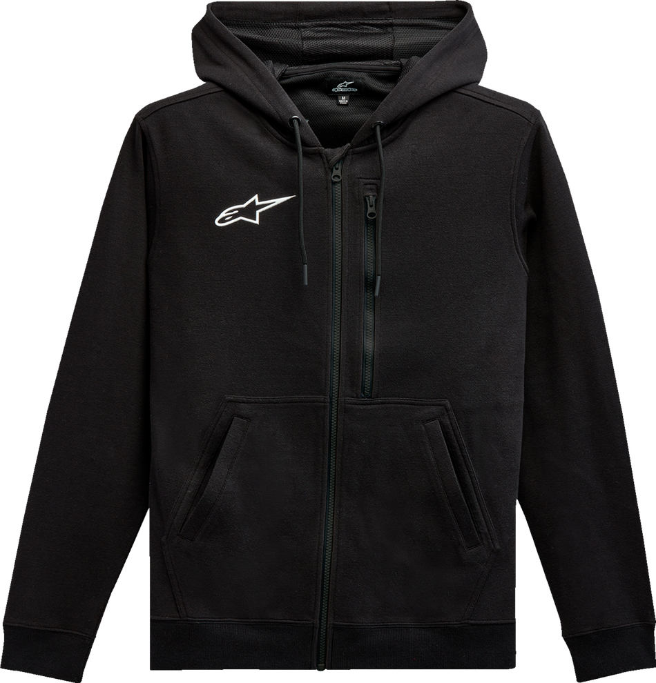 ALPINESTARS Asymmetrical Zip-up Hoodie - Black - Medium 12135103010M