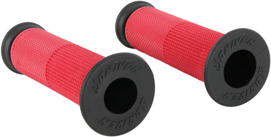 DRIVEN RACING Grips - Superbike - Open - Red D091RDO