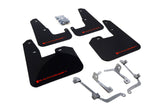 Rally Armor V2 08-11 STI (hatch only) / 11 WRX (hatch only) UR Black Mud Flap w/ Red Logo MF15-UR-BLK/RD