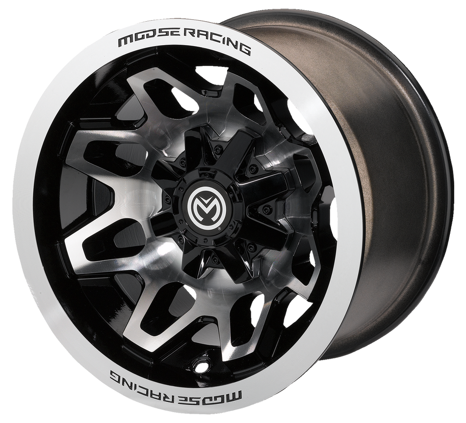 MOOSE UTILITY Wheel - 416X - Front - Machined Black - 14x7 - 4/136 - 4+3 416M147136GBMF4