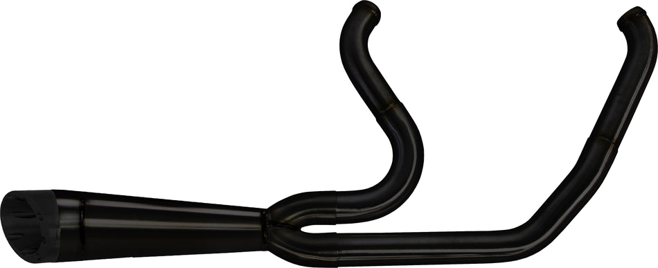 TBR Comp S 2in1 Exhaust Softail M8 Black W/Turnout 005-5120199-BSG