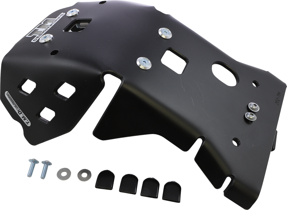 T.M. DESIGNWORKS Skid Plate - Black - Gas Gas | Husqvarna | KTM KTMC-256-BK