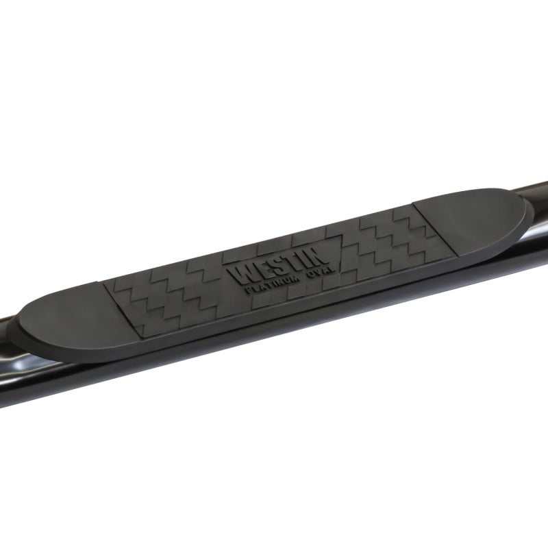 Westin 1999-2013 Chevy Silverado 1500 Crew Cab Platinum 4 Oval Nerf Step Bars - Black 21-1955