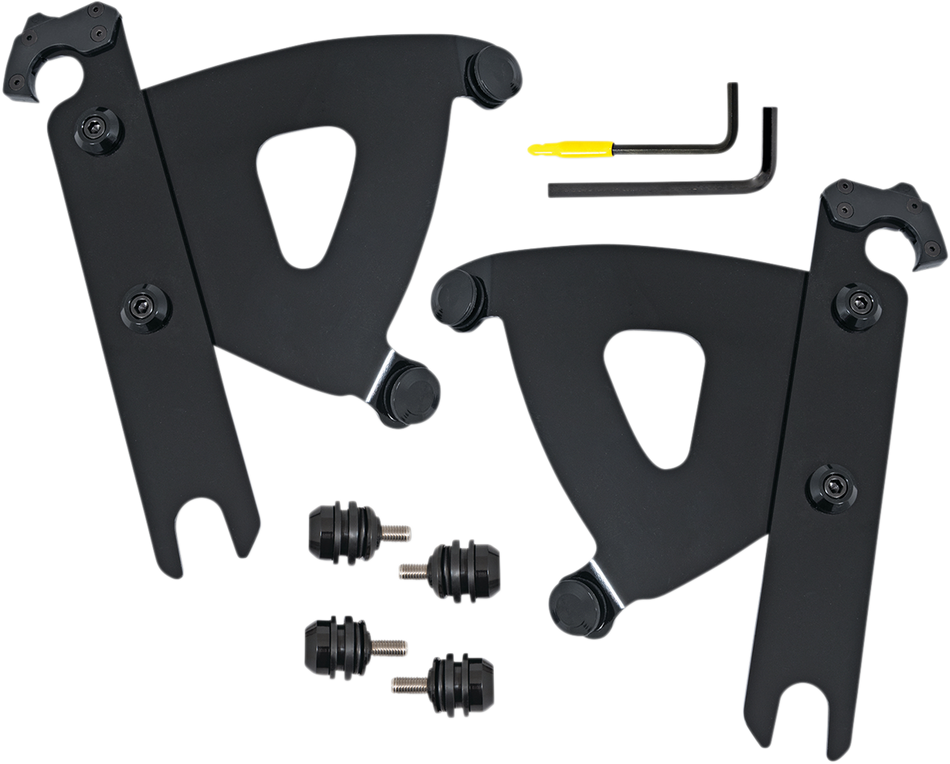 MEMPHIS SHADES Road Warrior Trigger-Lock Mounting Kit - Black - FLSTF MEB2053