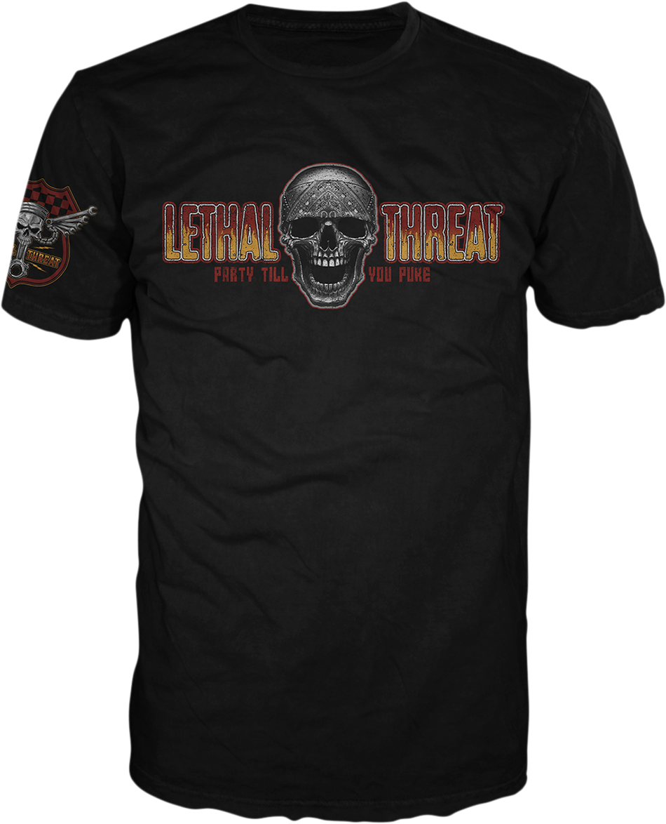 LETHAL THREAT Three B T-Shirt - Black - Large VV40163L