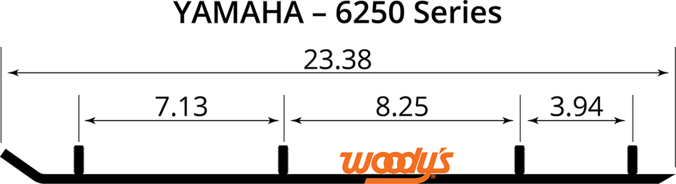 WOODY'S Wear Bar - Trail Blazer IV Flat-Top - 6" - 60 TYV4-6250